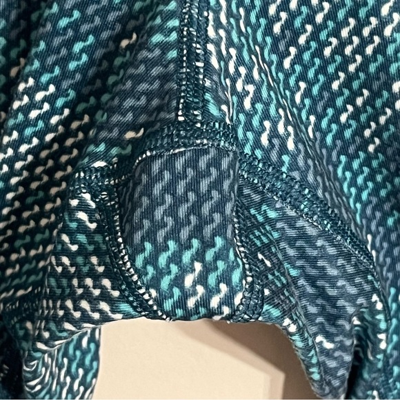 Nike Pro Women's Size Medium Green Geometric Print Dri-Fit Leggings - Picture 7 of 12